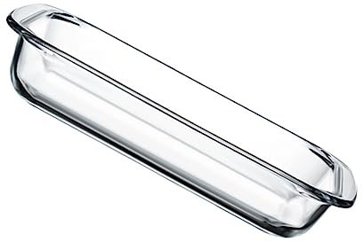 OKUMEYR 1 Pc Plato De Vidrio Para Hornear Placa De Parrilla De Microondas Molde Para Horno Plato De Pescado Claro Bandeja Para Hornear Rectangular Plato Para Horno Vidrio Templado