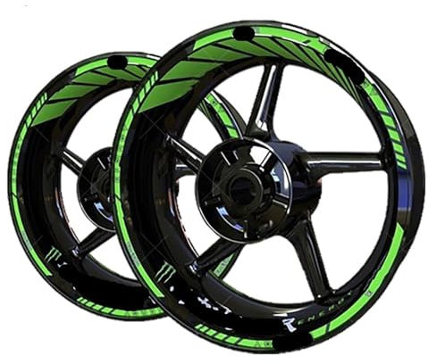 Adesivi impermeabili Per Ya&maha Vinile Monster Energy Wheel Decal Sticker Kit Cerchio adesivo ruota moto