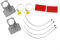 Set di 2 supporti di fissaggio per tubo della piscina fuori terra per tubi da 30 38 mm (grigio)