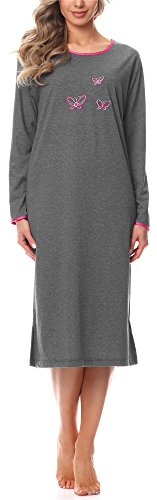 Merry Style Damen Langarm Nachthemd 91LW1