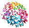 72pcs 3D Farfalla Serie Decorazione Murale/Decorazione di Superficie/Magnete Frigorifero/Farfalla 3D / (Colori Misti)