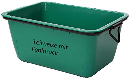 UvV FMK 2. Wahl Mörtelwanne, Fertigmörtelkübel Kranbar mit Farbabweichungen, Flecken oder teilweise Fehldruck (bis 700 kg Nutzlast) Zementwanne Baustellenarbeiten (Grün 2. Wahl)
