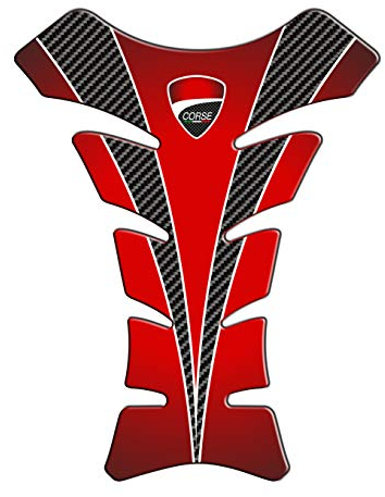 PARASERBATOIO ADESIVO RESINATO EFFETTO 3D compatibile con Ducati Corse Carbon