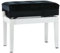 GEWA Pianobank Deluxe Compartment weiß matt, mit Notenfach