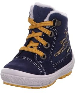 Superfit Baby Jungen GROOVY warm gefütterte Gore-Tex warm gefütterte Gore-Tex warm gefütterte Gore-Tex Schneestiefel, Blau Gelb 8000, 28 EU