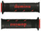 Motorrad Griffe Lenkergriffe aus gummi für Naked, Tourer, Rennsport, Cruiser, Pitbike (rot supersoft)