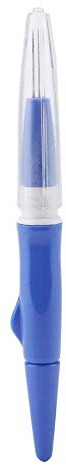 Oumefar Bolígrafos de bordado para coser, punzón para bordar, punzón, bolígrafo, suministros de fieltro de lana, herramientas para tejer con 3 agujas finas, juego para manualidades(Azul) Sewingtoolset