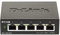 D-Link DGS-1100-05V2 5-Port Gigabit Smart Switch (10/100/1000 Mbit/s, lüfterlos, Metallgehäuse), Schwarz