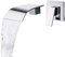 SHANFO Rubinetto Muro Cascata Rubinetto Monocomando per Lavello Ottone Rubinetto Montaggio ​A Parete a 2 fori per Lavabo o vasca da Bagno con Rubinetto Miscelatore in Ottone con Bocca Larga 12,5 cm