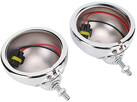 KIMISS 4,5 Zoll Motorrad Nebelscheinwerfer Gehäuse Halterung Halterung Ring Eimer Aluminiumlegierung Nebelscheinwerfer Shell für Motorrad