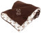 Kaarsgaren Kinderwagendecke für Winter, Größe 70 x 100 cm, doppelseitig Kuscheldecke, Babydecke, Erstlingsdecke, Krippe Decke (Braun/Bär)