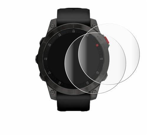 BROTECT 2 Stück Full-Cover Schutzfolie für Garmin epix (Gen. 2) Full-Screen Displayschutz-Folie [3D Curved, Anti-Fingerprint, Kristall-Klar]