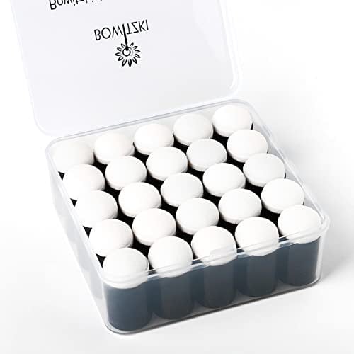 Bowitzki Finger Sponge Daubers Foam with Box Face Paint Sponges Painting Craft Set Finger Paint Drawing Chalk Fingers Painting (25 Pieces)