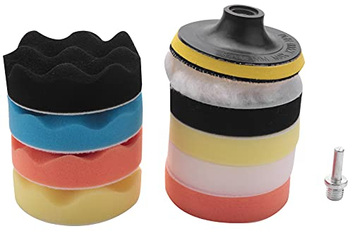Ghulumn Professionelle Polierschwamm, 11 x Poliermaschine, 100 mm