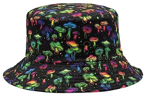 YAMEIZE Trendy Pilz Sommer Eimer Hut - für Damen Herren Teens Bucket Hat Reversible Double Side Fischer Stilvolle Sonnenhut Fischerhüte Wandern Strand Klettern Outdoor