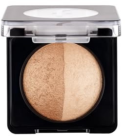 Flormar Gebackener Rouge Puder – Hochpigmentierter Blush mit Natürlichem Schimmer – Langanhaltender Make-up Blush für Alle Hauttypen – Weiche Textur & Leichtes Verblenden-Dual Gold