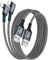 GIANAC 3M Lightning Cable 2Pack, 90 Degree Nylon Braided iPhone Charger for iPhone 14/13/12/11 Pro Max/XR/XS/X/8/7/6s Plus/5s/iPad and More