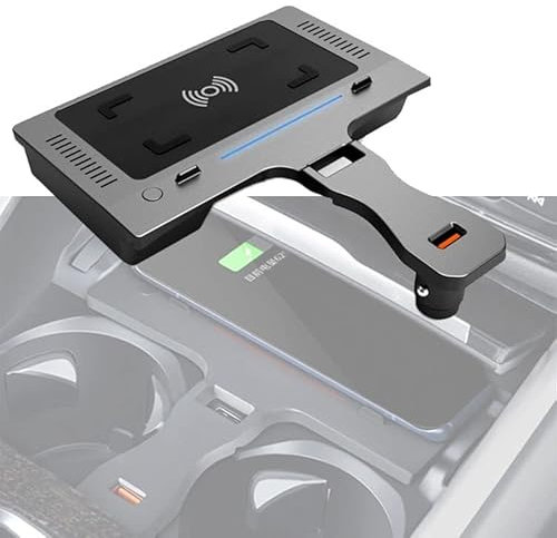 CarQiWireless Wireless Charger for BMW 3 Series G20 G28 2020 Wireless Car Charger Car QI Wireless Charger Panel Phone Charging Pad 15W Apply To All Qi compatible phones (Single coil)