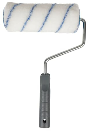 COGEX - Rouleau peinture 180mm, rouleau peinture avec manche - Rouleau peinture - Manchon Antigoutte - Longueur: 180mm - Pour murs et plafonds - Manche en plastique 100% recyclé - Pratique