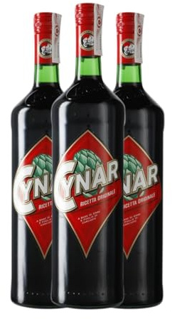 Licores Cynar Ricetta Originale Botella Misil 1 L (Caja de 3 Botella Misil de 1 L)