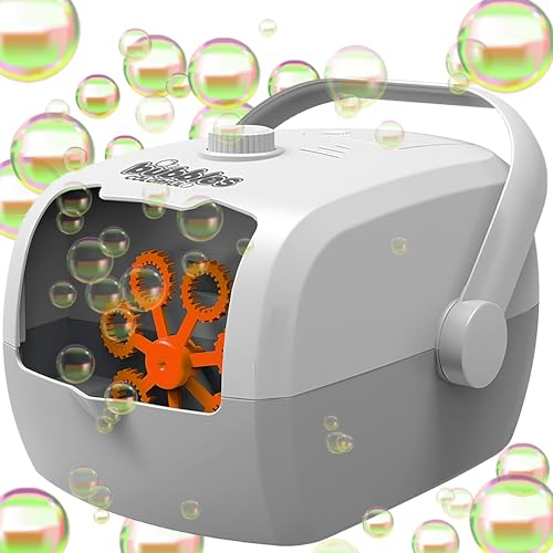 Retoo Seifenblasenmaschine Automatischer Blasenmacher mit Flüssigkeit, Tragbare, Seifenblasen, Blasenmaschine, Blasengebläse, Elektrisches Blasenspielzeug für Kinder, Hochzeit, Geburtstag, Festival