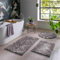 Taracarpet Badematte Badteppich für das Badezimmer waschbar in der Waschmachine Blitz Marmor Abstrakt Muster anthrazit 060x120 cm