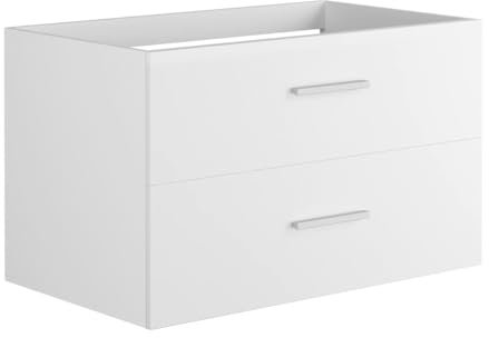 Vente-unique-Mueble Flotante para Lavabo - Color Blanco - 80 cm - Kayla