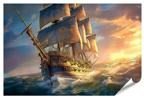 islandburner Prime Bild Poster Historisches Segelschiff See Premium Bilder Fotodruck