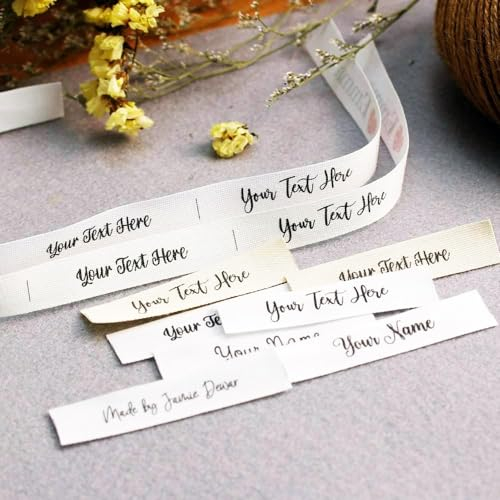 Personalisierte Nähetiketten, Namensetiketten, Nähetikett, Kleidungsetikett, Personalisiert Name Etikett, For Einnähen Von Stoffnamensetiketten, Markenname Etiketten, Faltende Stoff Etikett(H,100pcs)