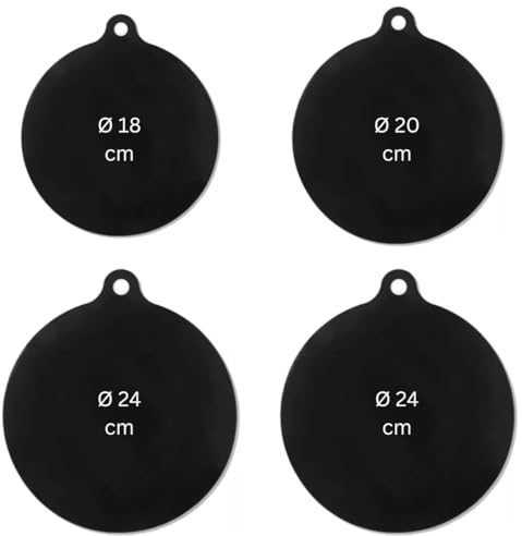 SoGood Essentials Induktionsmatte | Herdabdeckung | Induktionsfeld | Induktionskochfeld | Antirutsch | Ceranfeld Schutz | hitzebeständige Unterlage bis 260°C | 4 er Set