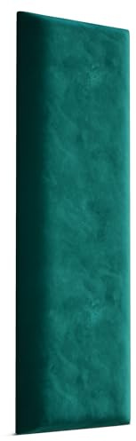 Muralo Wandkissen Gepolstert, Magic Velvet, Wandpolster - 80x20 cm, Türkis