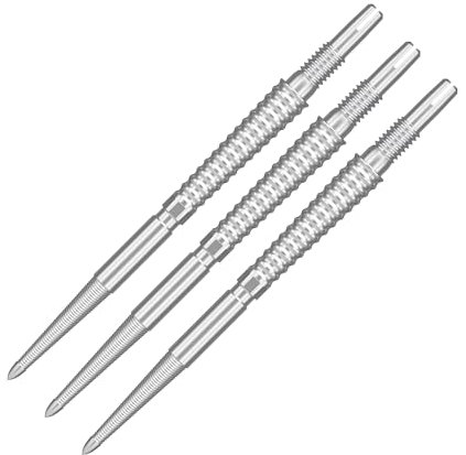 Target Darts Swiss Point Storm Dart Points, LNC (3 Pack Set of Tips) 30MM, Silver | Change Dart Points, Swiss Storm Points, Professional Darts Accessories