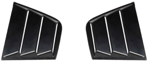 GuriDo Auto Seiten Heckfenster Fensterladen für DOD-ge Charger 2011-2021, ABS Heck Scheiben Jalousien Dreieckige Seitenfenster Abdeckung Zubehör,A/Matte Black