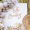 MASTRON Oh Baby Sign for Baby Shower Backdrop - Glitter Felt Oh Baby Sign Party Banner Boy Girl Baby Shower Decorations Gender Reveal 1st Birthday Party Photography Background - Rose Gold