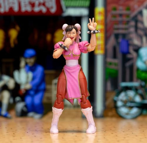 NECA Street Fighter II Ultra The Final Challengers, Chun-Li (Pink) Actionfigur, 15 cm