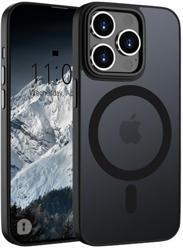 ORDA Magnetic Case for iPhone 11 Pro Max Case Compatible with MagSafe for iphone 11 Pro Max phone case Translucent Matte Slim Shockproof Cover phone case for iphone 11Pro Max 6.5-Inch Black