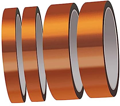 CHILDWEET 4stücke Pack Hitzebeständiges Klebeband Mit Silikonkleber Für Abdeckungen Bei Lötarbeiten Beständig Gegen Säuren Öle Und Lösungsmittel Für Automobilsensoren Krümmer Und