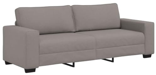 vidaXL Divano a 3 Posti Tortora 180 cm in Tessuto, Divano, Divano a 3 posti, Divano in Tessuto, Divano, Divano a Tre posti