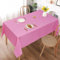 AooHome Tischdecke Abwaschbar, Rosa Tischdecken 130x160cm Leinen-Optik Tischtuch aus Polyester Wasserabweisend mit Lotuseffekt, Dauerhaft Kratzfest für Wohnzimmer, Esszimmer, Balkon, Garten