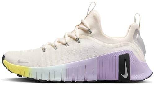 Nike Free Metcon 6 SE Women's Workout Shoes (HJ6214-001, Phantom/Black/Hydrangeas/Metallic Silver)