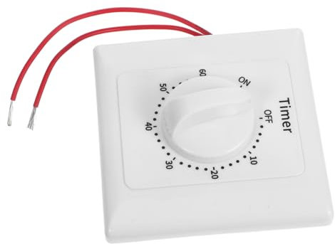 KONTONTY Zeitschalters Für Innen Mit Countdown-funktion Zeitschalter Für Licht Und Beleuchtung Zeitschaltuhr Für Haushaltsgeräte Und Steckdosen Geeignet Für Lüfter Heizungen Und