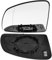 ZORTAXKFV Cristal Espejo Lateral Calefactado para Opel Meriva A 2003-2007 2008 2009 2010, Retrovisor Lente de Marcha Atrá con Placa de Soporte Exterior Accesorios,Left