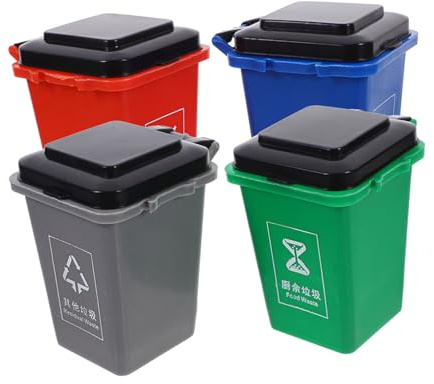 OFFSCH Educational Garbage Sorting Early Learning Recycling Plaything with Small Trash Bins for Plastic Desktop Waste Classification Game for Boys and Birthday