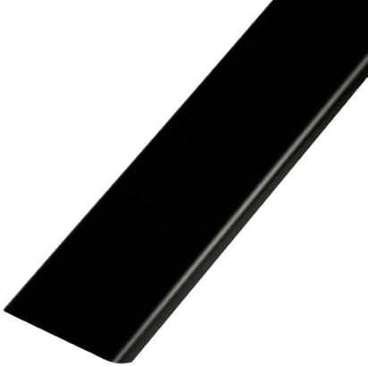 Glasstenslutningsprofil för 8 cm glasstenar aluminium svart satinerad, 2 m – 1 st