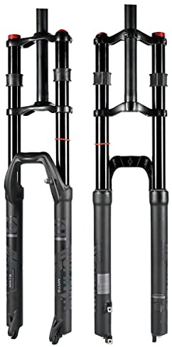 FKXSXAZ Forcella Anteriore per Bici 27,5 29 Pollici Air DH Downhill Forcella Ammortizzata Tubo Dritto Ultraleggero Ammortizzatore Doppia Spalla (27,5)