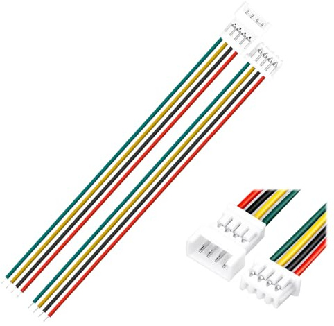 10 Sets Mini Micro 1.25mm 4-poliger Stecker Set mit UL1571-26AWG Kabel, steckverbinder 4 polig für Elektronik, LED, Modellbau, DIY Projekte, langlebige ph 2.0 Alternative