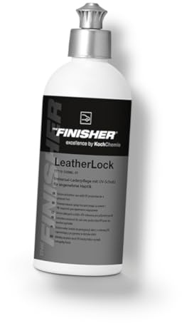THE FINISHER LeatherLock Lederpflege mit Matt Effekt & UV-Schutz - Made By Koch Chemie - für glatte & perforierten Lederarten im Fahrzeuginnenraum & Haushalt 500ml