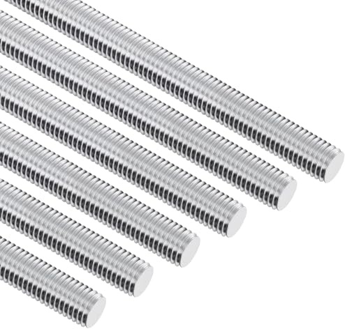 qjuwhua 8 Stück Gewindestange M10 x 100mm Edelstahl Vollgewinde DIN 975 Gewindestifte M10 Gewindestab Gewindebolzen für Möbelmontage Alltägliche Befestigungen Gerätereparaturen DIY Projekte