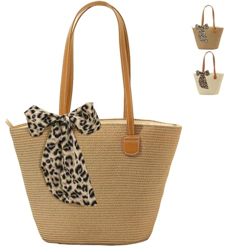 AUNGKWANG Strandtasche, Familie Groß Badetasche, Strandtasche mit Reißverschluss Shopper Damen Groß Badetasche, für Strand Urlaub Reisen