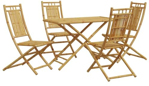 Lumanois 5-TLG. Garten-Essgruppe Bambus,35.6kg,3278528